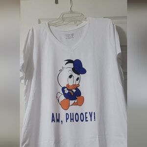 Custom Made Donald Duck Shirt can Change Color, Size, Crew Neck Only